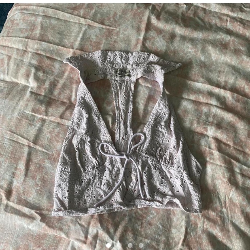 Urban outfitters white tie top